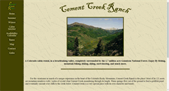 Desktop Screenshot of cementcreekranch.com